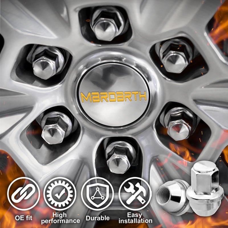 Mardarth 24PCS M14x1.5 Lug Nuts OEM for 2015-2024 F150 Expedition Navigator Factory Stock Aluminum 14x1.5 Wheel Nuts - Image 5
